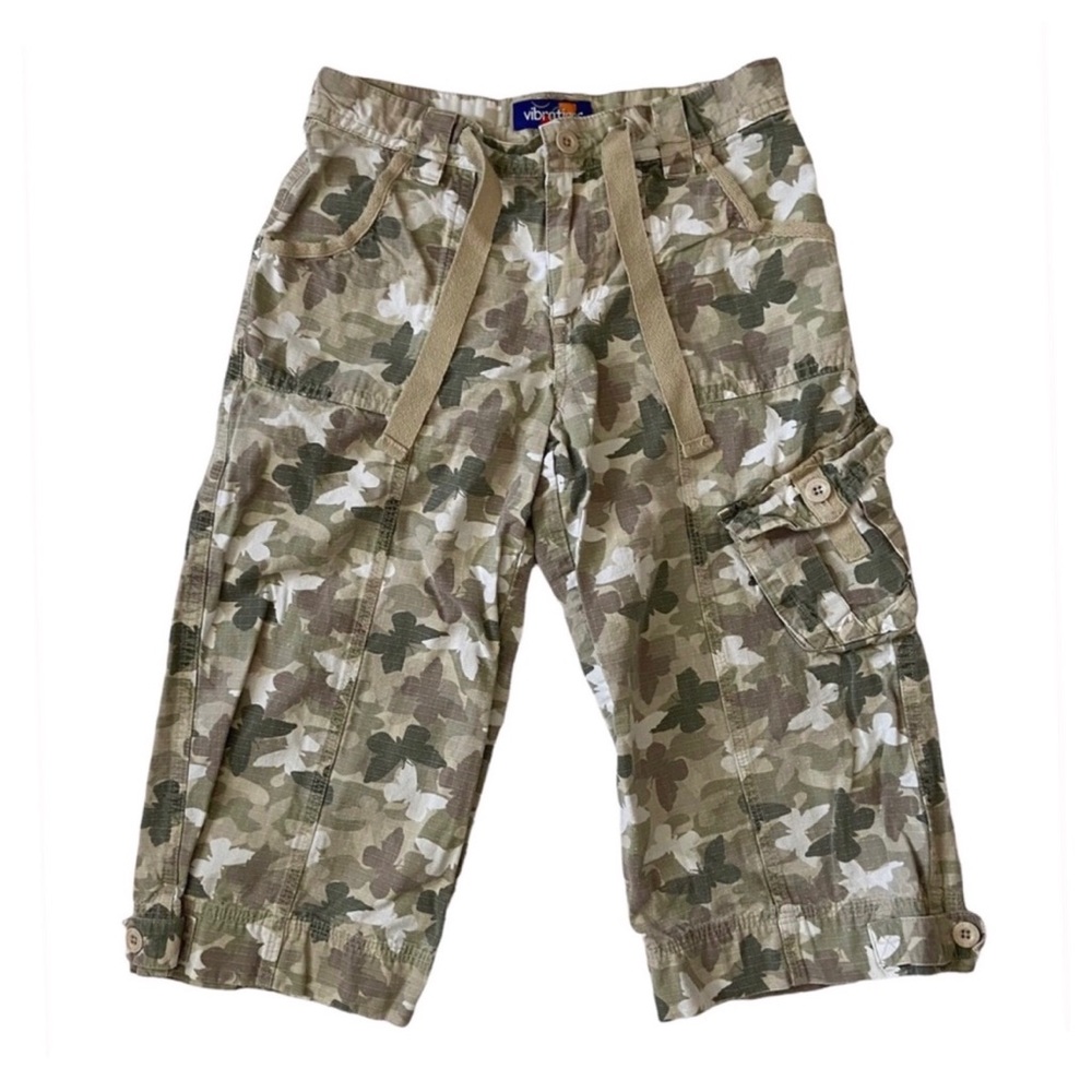 Cotton Butterfly Camo Capri Pant | Size 8 Girls